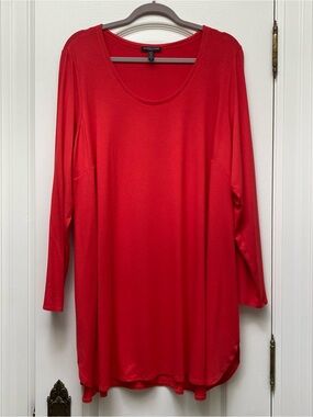 Eileen Fisher Scoop Neck Long-Sleeve Women's Top/Tunic - Size 2X
